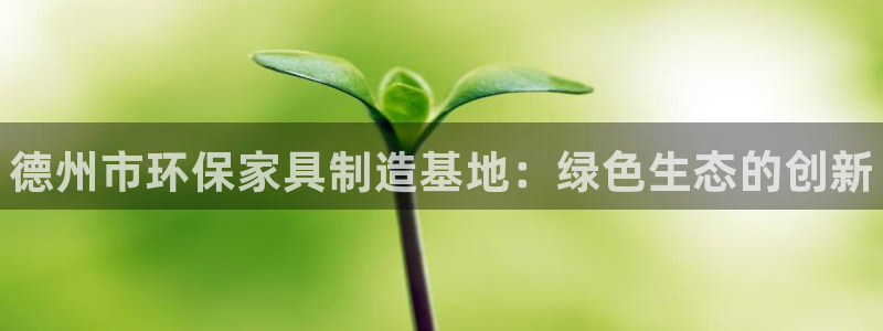 杏耀代理官网：德州市环保家具制造基地：绿色生态的创新