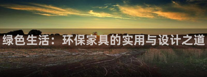 杏耀登录测速：绿色生活：环保家具的实用与设计之道