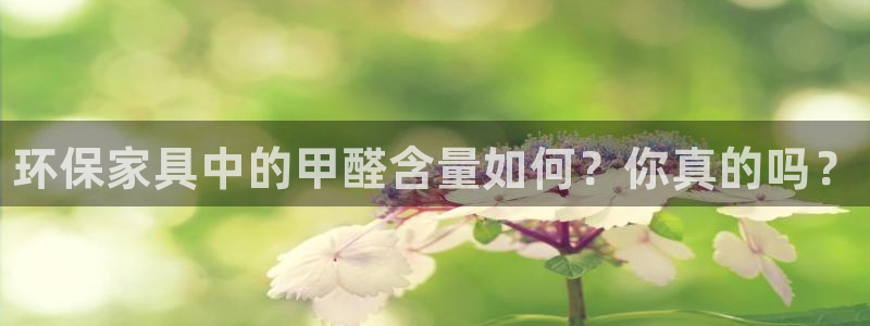 杏耀代理连接：环保家具中的甲醛含量如何？你真的吗？